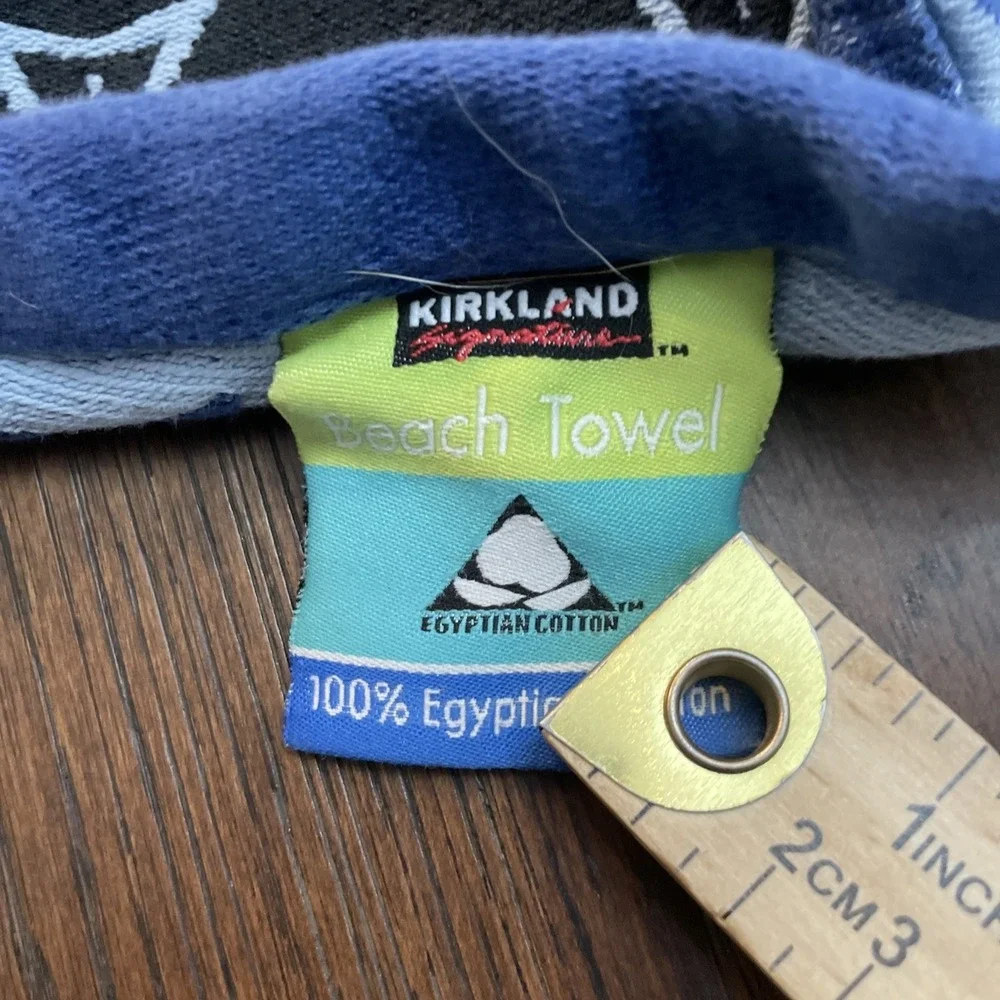 Kirkland Signature Beach Towel 100% Egyptian Cotton 63